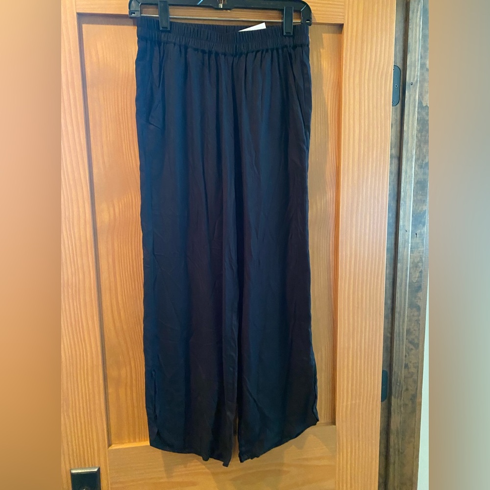 Salt Life Black Women's By The Sea Wide Leg Pants NWT Size XS
